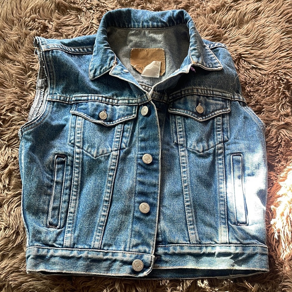 Denim jean vest